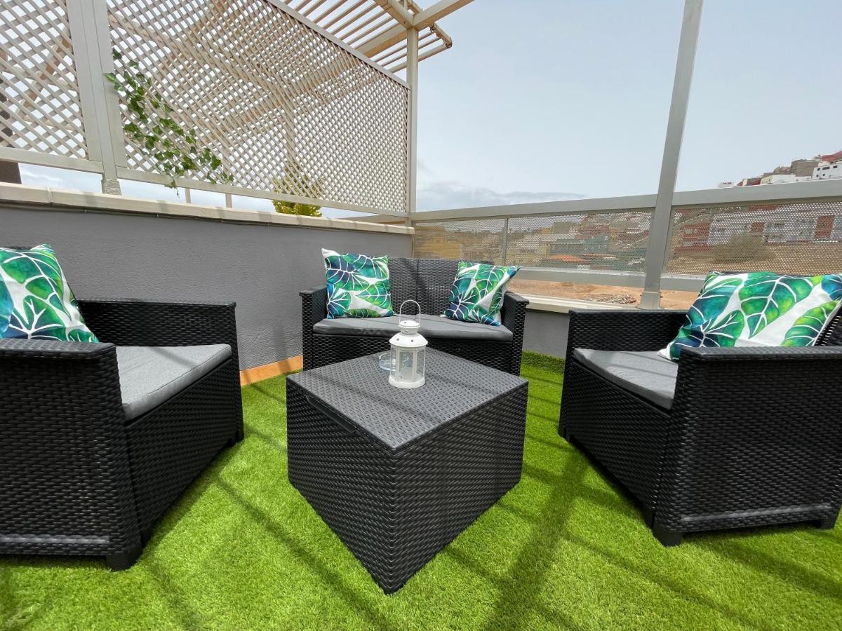 Atico "Turquesa Beach" Con Piscina, Terraza Y Barbacoa Sardina Zewnętrze zdjęcie